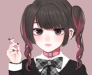 女の子の厚塗りアイコン描きます 地雷系女子、病み可愛い女の子が好きなあなたに イメージ2
