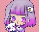 無料有り！ダークな雰囲気のアイコン描きます 女の子。ゆめかわ、やみかわ好きな方にオススメ☆*: イメージ2