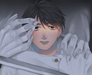 男性キャラの胸上・アイコンイラストを制作します サムネやアイコン、立ち絵もご相談ください！ イメージ2