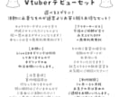 全3プラン！Vtuberデビューセットを作成します 商用利用無料！活動に必要なものが通常よりお安く揃います！ イメージ7