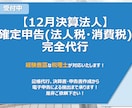 12月決算法人の申告を代行致します 決算書・申告書作成から電子申告による提出まで承ります！ イメージ1