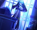 作品の顔となる1枚絵を青くキラキラな絵柄で描きます 1枚絵イラスト制作｜サムネ・小説表紙・ゲーム・MVなど イメージ3