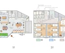 立体間取り図｜民泊の家具付き図を魅力的にします 一級建築士による手書きイラストで差別化を イメージ2