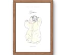 出産のお祝いイラスト描きます 新しい命のはじまりを、優しいタッチのイラストでお祝いします。 イメージ1
