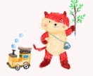 商用OK◎絵本風のやさしい雰囲気のイラスト描きます 。絵本出版、電子絵本、商業用の冊子、チラシ制作経験あります イメージ5