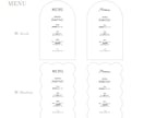 Wedding｜統一感のあるメニュー表を制作します 席札と並べて完成する、会場を彩るペーパーアイテム イメージ5