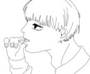 y2k風　雰囲気イラスト描きます y2kなどの線画イラストエモくてかわいくてセクシーなイラスト イメージ3