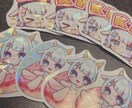 オリジナルホログラムステッカー作成ます あなただけのキラキラホログラムステッカー作ります！ イメージ1