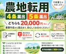 農地転用【4条・5条届出】書類作成します 市街化区域内の農地転用｜4条・5条届出の作成から提出まで イメージ1