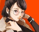 SNSで目を引くイラスト描きます ファッション込のアイコンイラストお描きします似顔絵もOK イメージ1