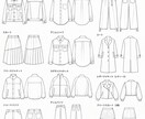 初めて〜現役までプロ品質で使える絵型作成します 現役アパレル経験者が細部まで再現します イメージ2