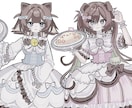 SNS◎商用◎♡キャラ立ち絵風イラストを描きます 格安♡急ぎの方♡可愛らしい絵柄であなた好みのキャラクターを！ イメージ2