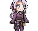 棒立ちミニキャラお描きます 主線が太めだから存在感ばっちり！ イメージ5