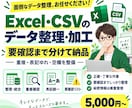 Excel・CSVの整理・重複確認を代行しまます 複数データを整理し要確認まで分けて納品 イメージ1