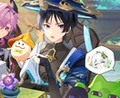 キャラ立ち絵、一枚絵を中心に描きます！ます 商用利用無料。　ポートフォリオに実績を載せていい方のみ可 イメージ4