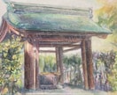 風景画、キャラクターイラスト描きます 【風景・キャラクターOK！】B2までの絵を水彩で描きます！ イメージ1