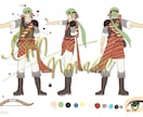 ゲーム・TRPG用の全身立ち絵を制作します ファンタジー衣装・キャラクターデザインもお任せください！ イメージ8