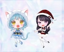 配信・推し活向け♡商用可SDミニキャラ描きます キラきゅん塗りでこだわり衣装や本人様寄せ可◎丁寧に描きます イメージ9