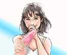 個人・商用OK！カッコ可愛い女性のイラスト描きます キュートからセクシーまで、あなた好みの女性イラストをお届け！ イメージ6