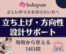 Instagram立ち上げ・方向性サポートします スタートでつまずかないInstagram設計14日間 イメージ1