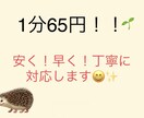 最短当日！1分【65円】安値で文字起こしいたします 早い！安い！丁寧な文字起こし！ イメージ1