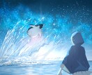 綺麗な光と自然の背景のイラスト・サムネお描きします あなたのキャラと楽曲の世界観を幻想的に仕上げます！ イメージ4
