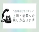 電話で上司や後輩との接し方、占います 職場のあの人と、上手くいかない…なんてときにお使いください イメージ1