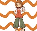 夢絵、版権も◎ポップな絵柄のイラスト描きます ポーズや服装の指定も可能です☆ イメージ4