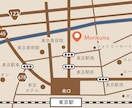 地図作成します 掲載物に合わせた地図のデザインお任せください！ イメージ2