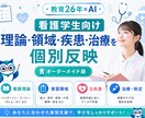 看護学生向け看護実習支援AIを個別作成します 看護過程・関連図・OP／TP／EPを個別にサポート イメージ2