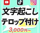 動画のフルテロップ/字幕入れ承ります 手間のかかるテロップ入れ作業はおまかせください！ イメージ1