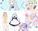 商用無料！全力で可愛い女の子を描きます ラフまで修正無制限！アイコンやミニキャラに是非！ イメージ10