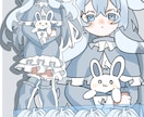 先着5名様！かわいい女の子のイラスト描きます SNSアイコン・立ち絵・一枚絵など！ イメージ4