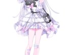 透明感のある立ち絵を描きます イリアムなどの配信で使えるような透明感のある女の子 イメージ3