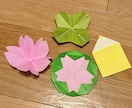 折り紙で作る簡単な春の飾り教えます 学校の掲示板を春色にしませんか？ イメージ1