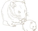 うちの子塗り絵お描きします ペットなどのお好きな動物を自分色で彩ってみませんか イメージ8
