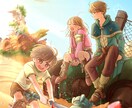 絵本のような記念日似顔絵イラストを描きます 家族や恋人、友人のプレゼント等に♪切り抜いてアイコンにも◎ イメージ9