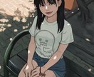 可愛くてエモーショナルな女の子のイラストを描きます 肖像画のようなアップの絵から風景こみの全身イラストも描きます イメージ4
