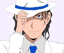 アニメ風の個性的なタッチで似顔絵描きます モデルの特徴を捉えて印象的に描きます イメージ3