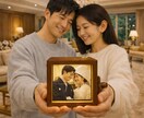 写真が動く木製フォトボックス作りますます 記念日・結婚祝い・両親贈呈品に、灯りでよみがえる名入れギフト イメージ1