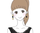 ゆるふわ女の子のSNSアイコン描きます 親しみやすい、ゆるっと可愛いタッチで描きます イメージ1