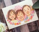 お花いっぱい！手描きの似顔絵お描きします 還暦/古希/喜寿/米寿/卒寿…大切な記念日のプレゼントに イメージ6