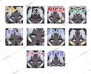 YouTube等のバッジ・スタンプを作成します Vtuber様向け！1個2000円！（3つ以上〜） イメージ10