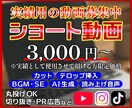 ショート動画を作成します YouTube、TikTokなどの動画をプロが作成！ イメージ1