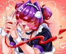 OCの可愛い1枚絵を描きます オリキャラを可愛くてポップなイラストにします！ イメージ4