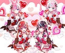 最短当日！IRIAM◎チョコメイドイラスト描きます 配信にも！メイド風衣装のキャラクターを即納でお書きします イメージ7