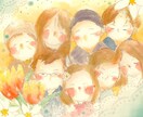 似顔絵やテーマに合ったオリジナルイラストを描きます アイコン画像などはおまかせ下さい(^^) イメージ3