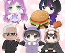 全身3500円！実写も◎SDミニキャラ制作します グッズやアイコンなどに【Vtuber/実写/配信】 イメージ5