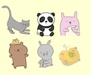 あなたの好きなゆるかわアニマル描きます ゆるかわアニマルをアイコンや挿絵に♡ イメージ5