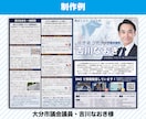 政治活動用のチラシ作成します 元新聞記者・編集者が原稿の作成編集にも対応 イメージ4
